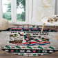 Liberia Christmas On You Round Carpet Old Man Bayka - Pygmy Hippo - Liberia Map Djembe Drum