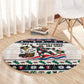 Liberia Christmas On You Round Carpet Old Man Bayka - Pygmy Hippo - Liberia Map Djembe Drum