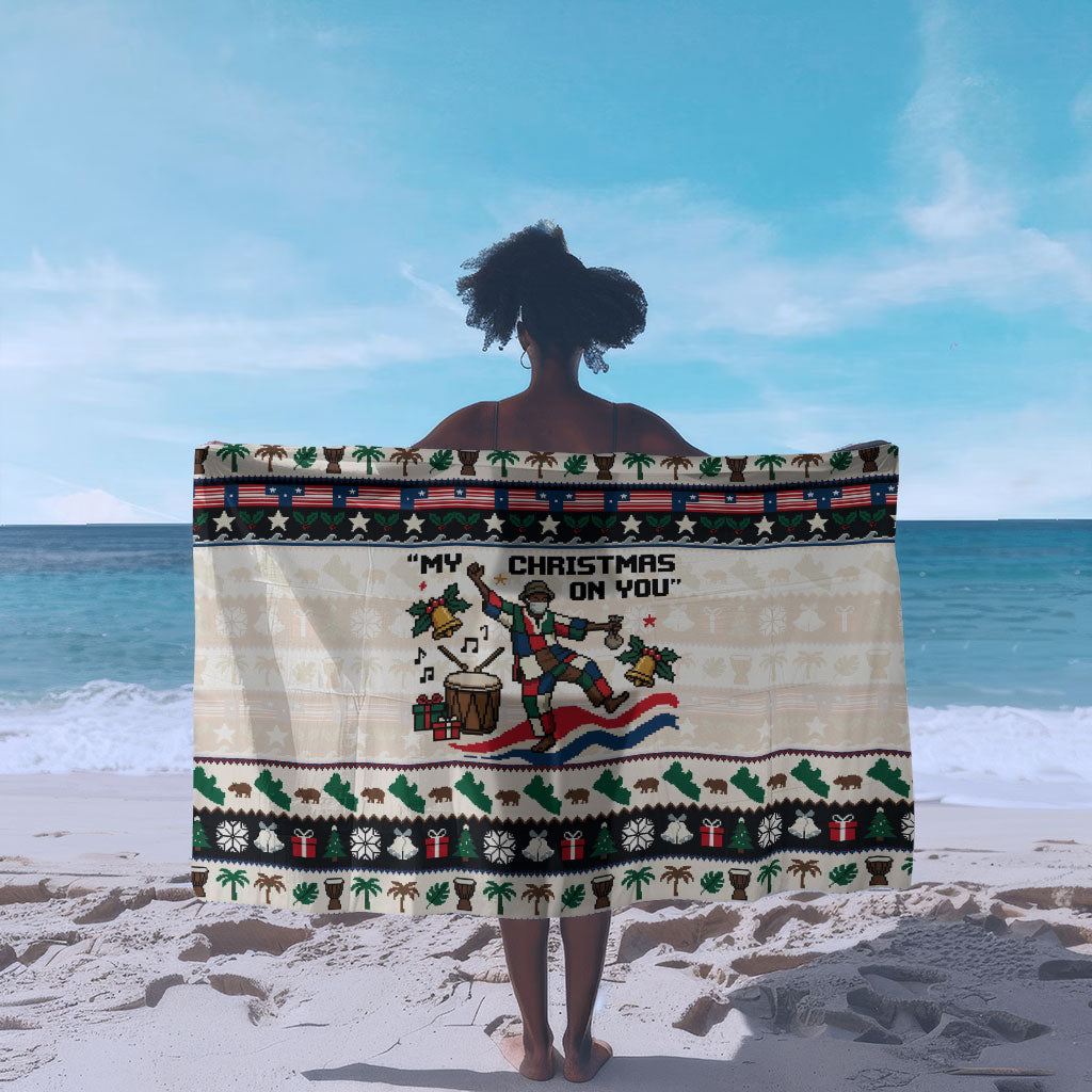 Liberia Christmas On You Sarong Old Man Bayka - Pygmy Hippo - Liberia Map Djembe Drum