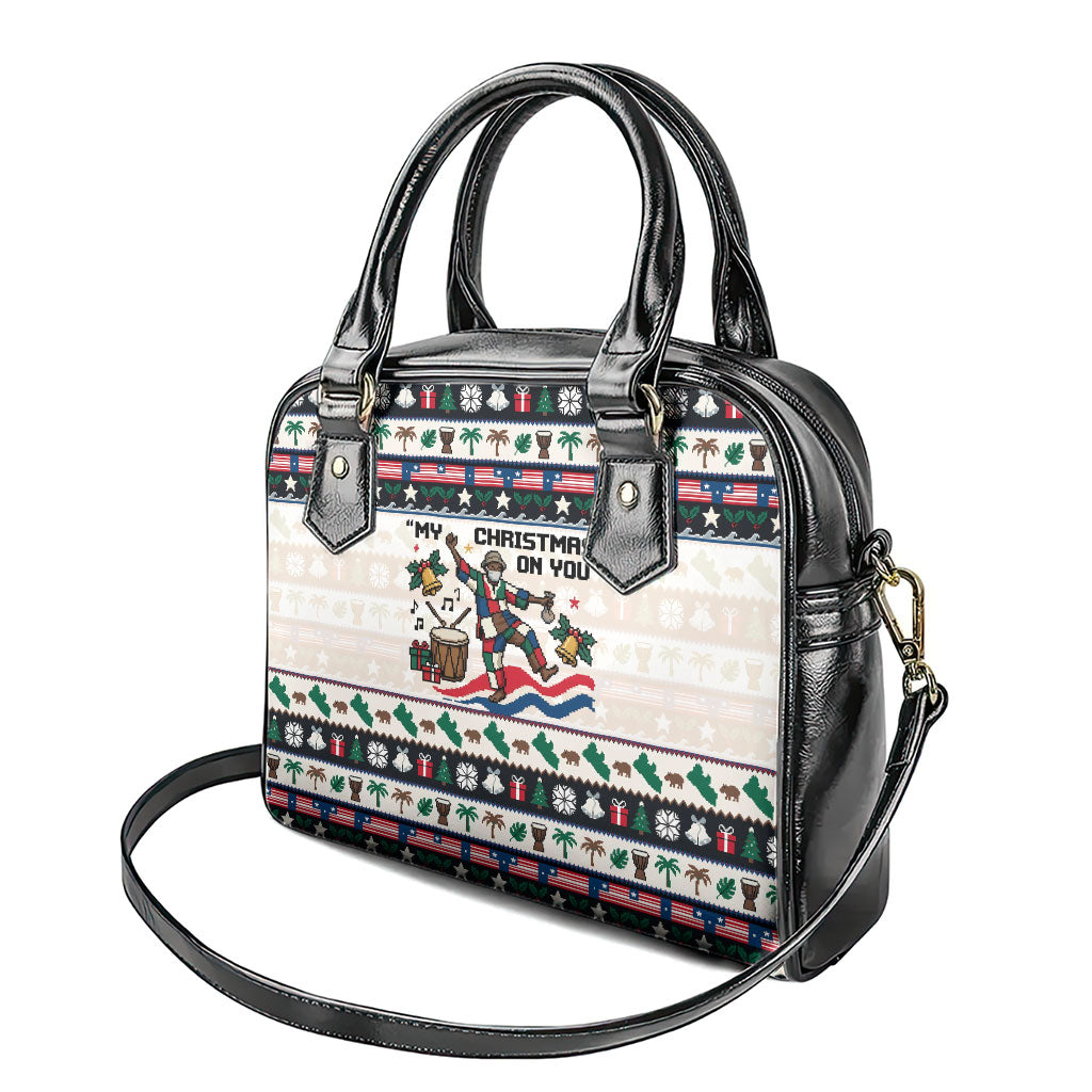 Liberia Christmas On You Shoulder Handbag Old Man Bayka - Pygmy Hippo - Liberia Map Djembe Drum