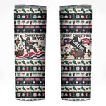 Liberia Christmas On You Skinny Tumbler Old Man Bayka - Pygmy Hippo - Liberia Map Djembe Drum