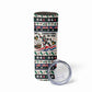 Liberia Christmas On You Skinny Tumbler Old Man Bayka - Pygmy Hippo - Liberia Map Djembe Drum