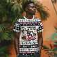 Liberia Christmas On You T shirt Old Man Bayka - Pygmy Hippo - Liberia Map Djembe Drum