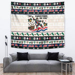 Liberia Christmas On You Tapestry Old Man Bayka - Pygmy Hippo - Liberia Map Djembe Drum
