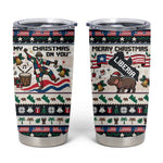 Liberia Christmas On You Tumbler Cup Old Man Bayka - Pygmy Hippo - Liberia Map Djembe Drum