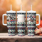 Liberia Christmas On You Tumbler With Handle Old Man Bayka - Pygmy Hippo - Liberia Map Djembe Drum
