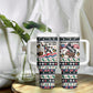 Liberia Christmas On You Tumbler With Handle Old Man Bayka - Pygmy Hippo - Liberia Map Djembe Drum