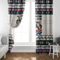 Liberia Christmas On You Window Curtain Old Man Bayka - Pygmy Hippo - Liberia Map Djembe Drum