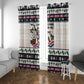 Liberia Christmas On You Window Curtain Old Man Bayka - Pygmy Hippo - Liberia Map Djembe Drum
