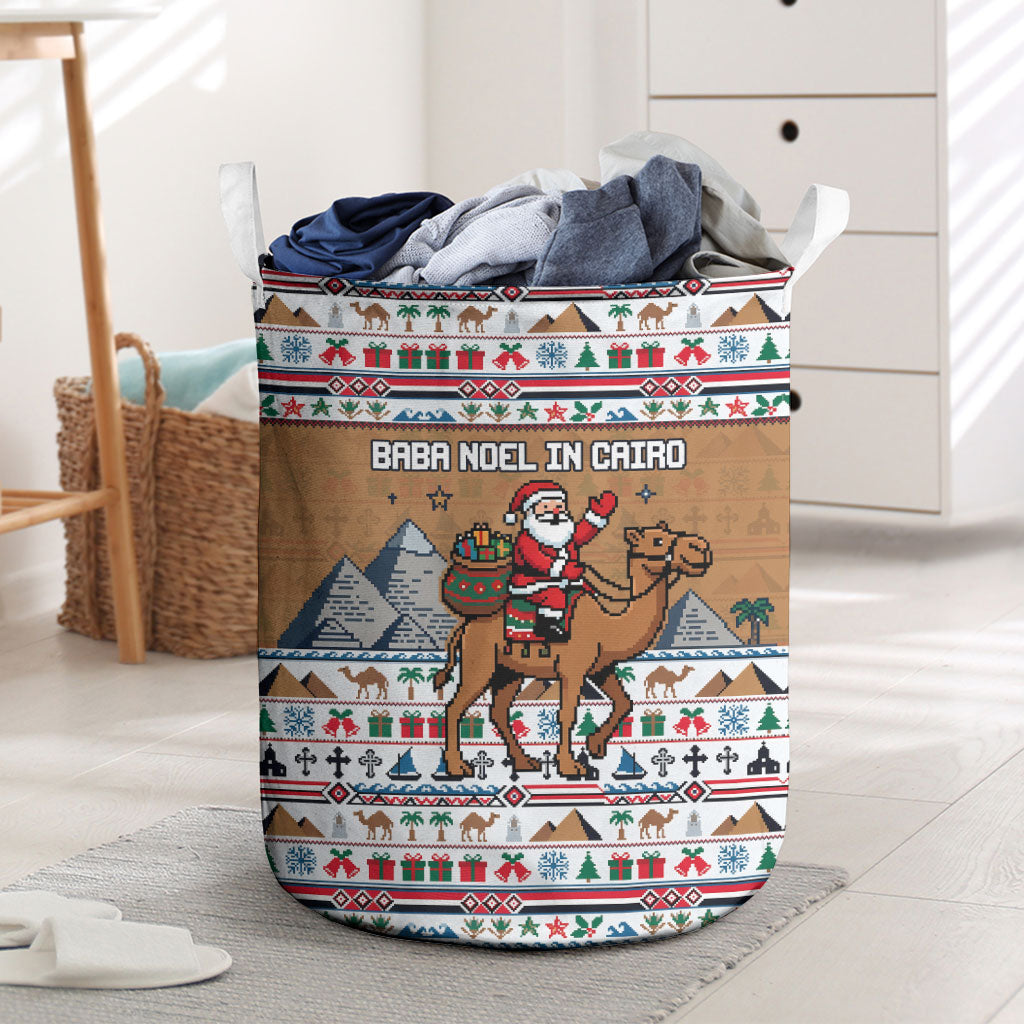 Egypt Christmas Baba Noel In Cairo Laundry Basket Santa On Camel Pyramids Coptic Church