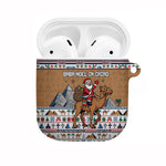 Egypt Christmas Baba Noel In Cairo AirPods Case Santa On Camel Pyramids Coptic Church