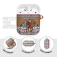 Egypt Christmas Baba Noel In Cairo AirPods Case Santa On Camel Pyramids Coptic Church