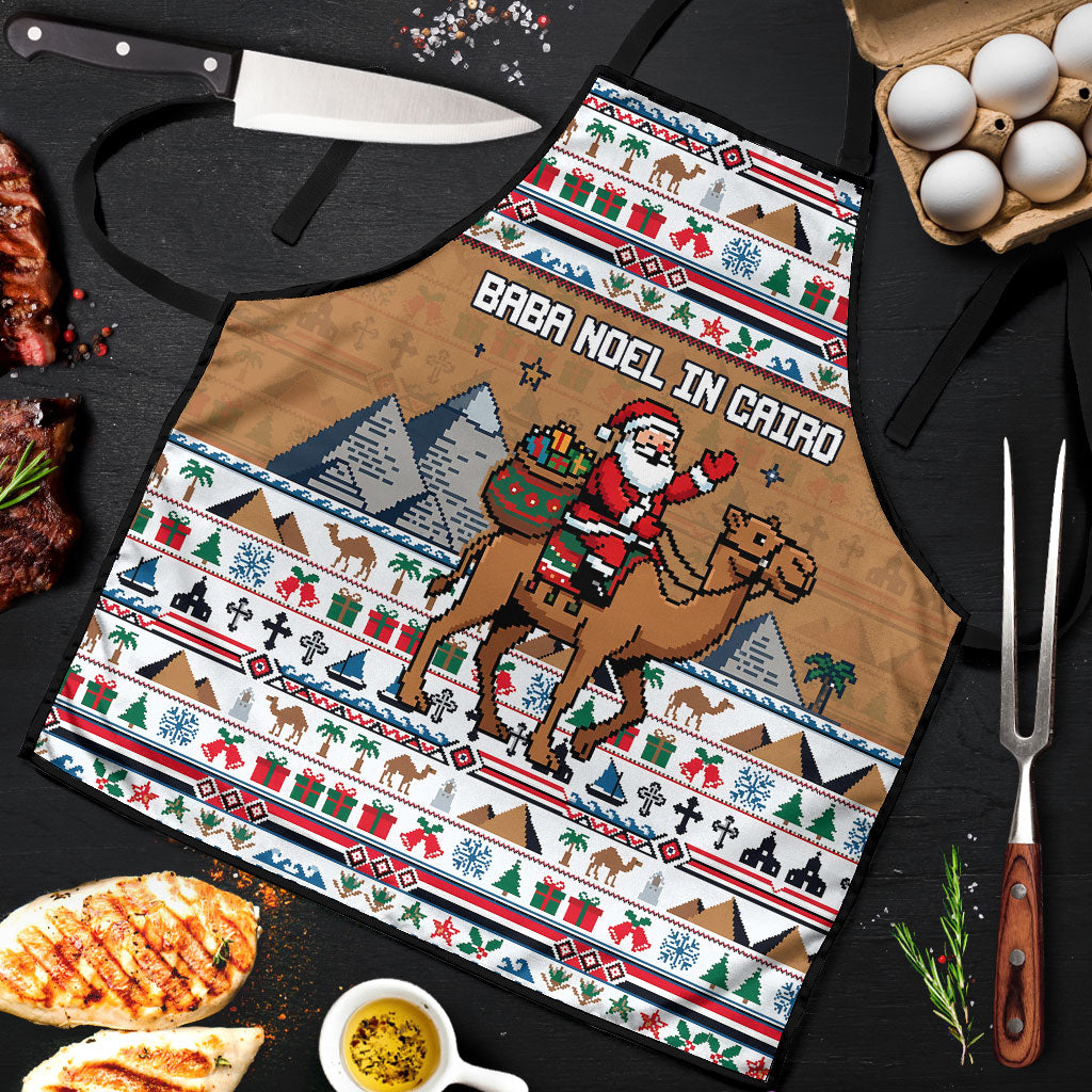 Egypt Christmas Baba Noel In Cairo Apron Santa On Camel Pyramids Coptic Church