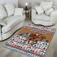Egypt Christmas Baba Noel In Cairo Area Rug Santa On Camel Pyramids Coptic Church