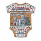 Egypt Christmas Baba Noel In Cairo Baby Onesie Santa On Camel Pyramids Coptic Church