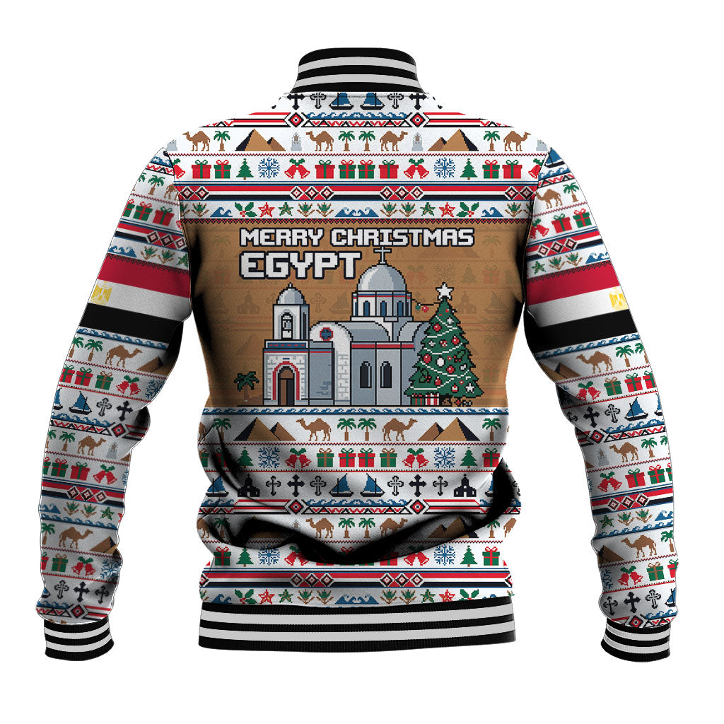 Egypt Christmas Baba Noel In Cairo Baseball Jacket Santa On Camel Pyramids Coptic Church