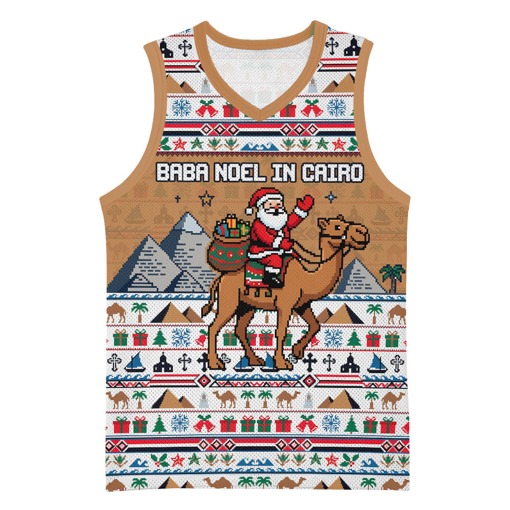 Egypt Christmas Baba Noel In Cairo Basketball Jersey Santa On Camel Pyramids Coptic Church