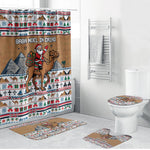 Egypt Christmas Baba Noel In Cairo Bathroom Set Santa On Camel Pyramids Coptic Church