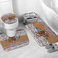 Egypt Christmas Baba Noel In Cairo Bathroom Set Santa On Camel Pyramids Coptic Church