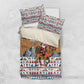 Egypt Christmas Baba Noel In Cairo Bedding Set Santa On Camel Pyramids Coptic Church