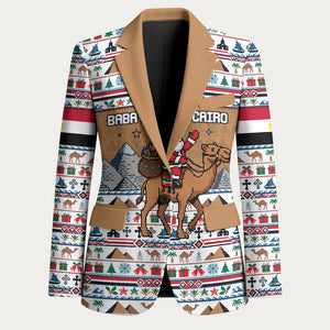 Egypt Christmas Baba Noel In Cairo Blazer Santa On Camel Pyramids Coptic Church
