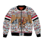 Egypt Christmas Baba Noel In Cairo Bomber Jacket Santa On Camel Pyramids Coptic Church