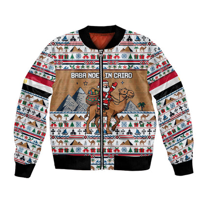 Egypt Christmas Baba Noel In Cairo Bomber Jacket Santa On Camel Pyramids Coptic Church