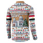 Egypt Christmas Baba Noel In Cairo Button Sweatshirt Santa On Camel Pyramids Coptic Church