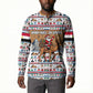 Egypt Christmas Baba Noel In Cairo Button Sweatshirt Santa On Camel Pyramids Coptic Church