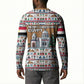 Egypt Christmas Baba Noel In Cairo Button Sweatshirt Santa On Camel Pyramids Coptic Church