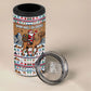 Egypt Christmas Baba Noel In Cairo 4 in 1 Can Cooler Tumbler Santa On Camel Pyramids Coptic Church