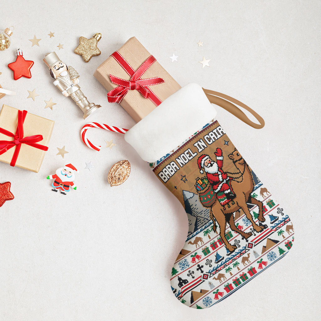 Egypt Christmas Baba Noel In Cairo Christmas Stocking Santa On Camel Pyramids Coptic Church