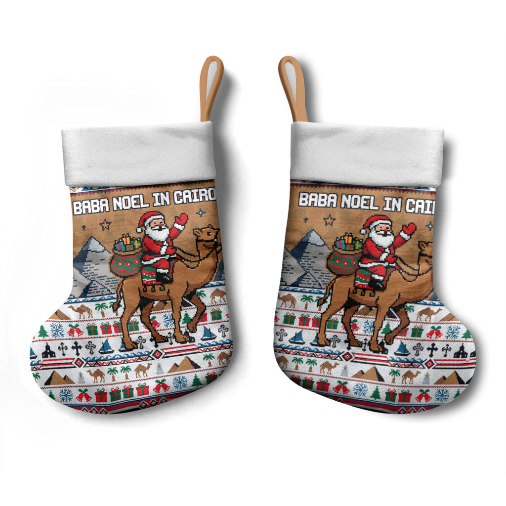 Egypt Christmas Baba Noel In Cairo Christmas Stocking Santa On Camel Pyramids Coptic Church