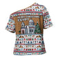Egypt Christmas Baba Noel In Cairo Cross Shoulder Shirt Santa On Camel Pyramids Coptic Church