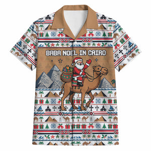 Egypt Christmas Baba Noel In Cairo Hawaiian Shirt Santa On Camel Pyramids Coptic Church