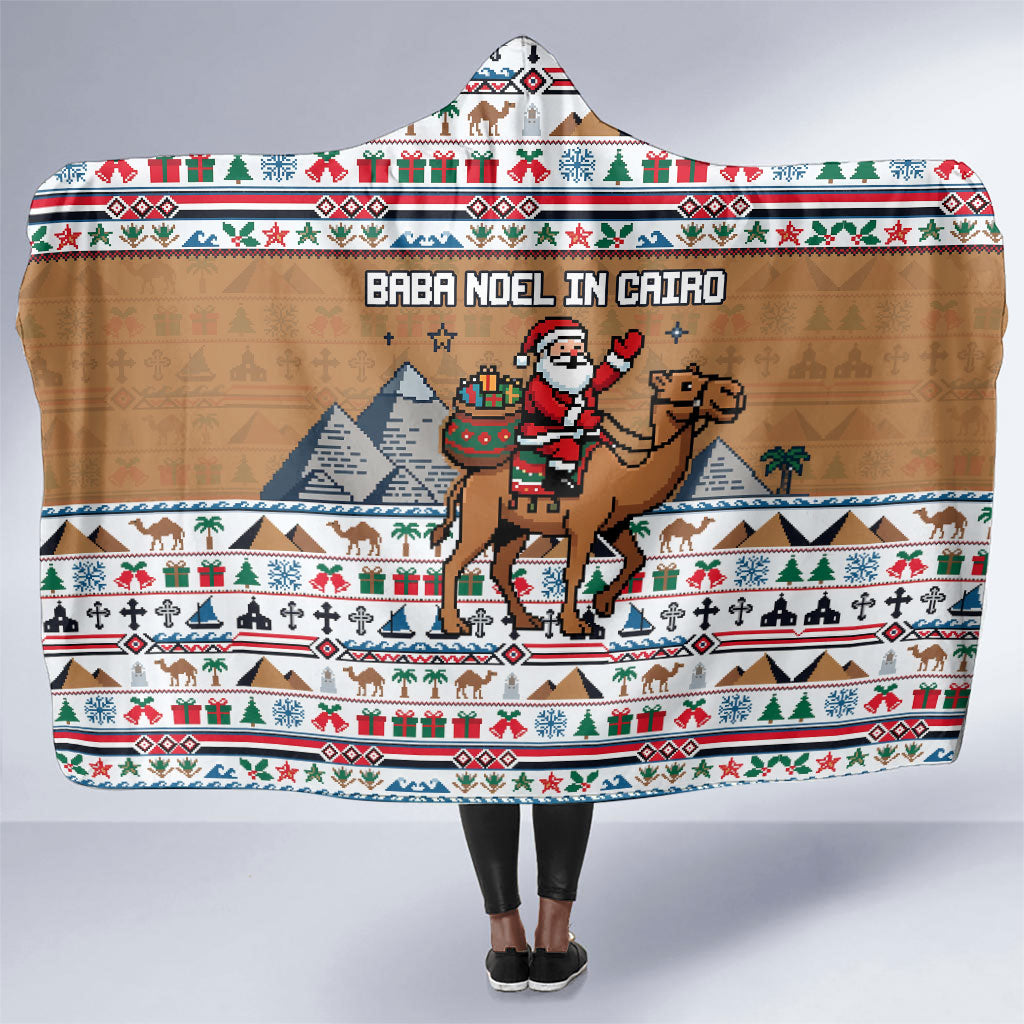 Egypt Christmas Baba Noel In Cairo Hooded Blanket Santa On Camel Pyramids Coptic Church