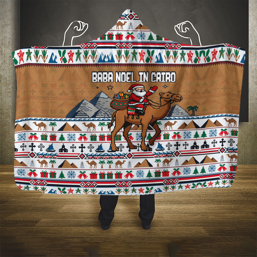 Egypt Christmas Baba Noel In Cairo Hooded Blanket Santa On Camel Pyramids Coptic Church