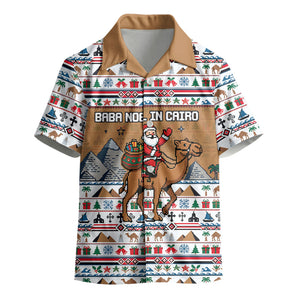 Egypt Christmas Baba Noel In Cairo Kid Hawaiian Shirt Santa On Camel Pyramids Coptic Church