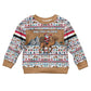 Egypt Christmas Baba Noel In Cairo Kid Ugly Christmas Sweater Santa On Camel Pyramids Coptic Church