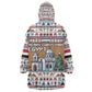 Egypt Christmas Baba Noel In Cairo Kid Wearable Blanket Hoodie Santa On Camel Pyramids Coptic Church