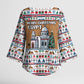 Egypt Christmas Baba Noel In Cairo Kimono Sleeve Blouse Santa On Camel Pyramids Coptic Church