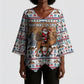 Egypt Christmas Baba Noel In Cairo Kimono Sleeve Blouse Santa On Camel Pyramids Coptic Church