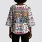 Egypt Christmas Baba Noel In Cairo Kimono Sleeve Blouse Santa On Camel Pyramids Coptic Church