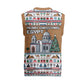 Egypt Christmas Baba Noel In Cairo Christmas Knitted V-Neck Vest Santa On Camel Pyramids Coptic Church