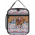 Egypt Christmas Baba Noel In Cairo Lunch Bag Santa On Camel Pyramids Coptic Church