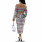 Egypt Christmas Baba Noel In Cairo Off The Shoulder Long Sleeve Dress Santa On Camel Pyramids Coptic Church