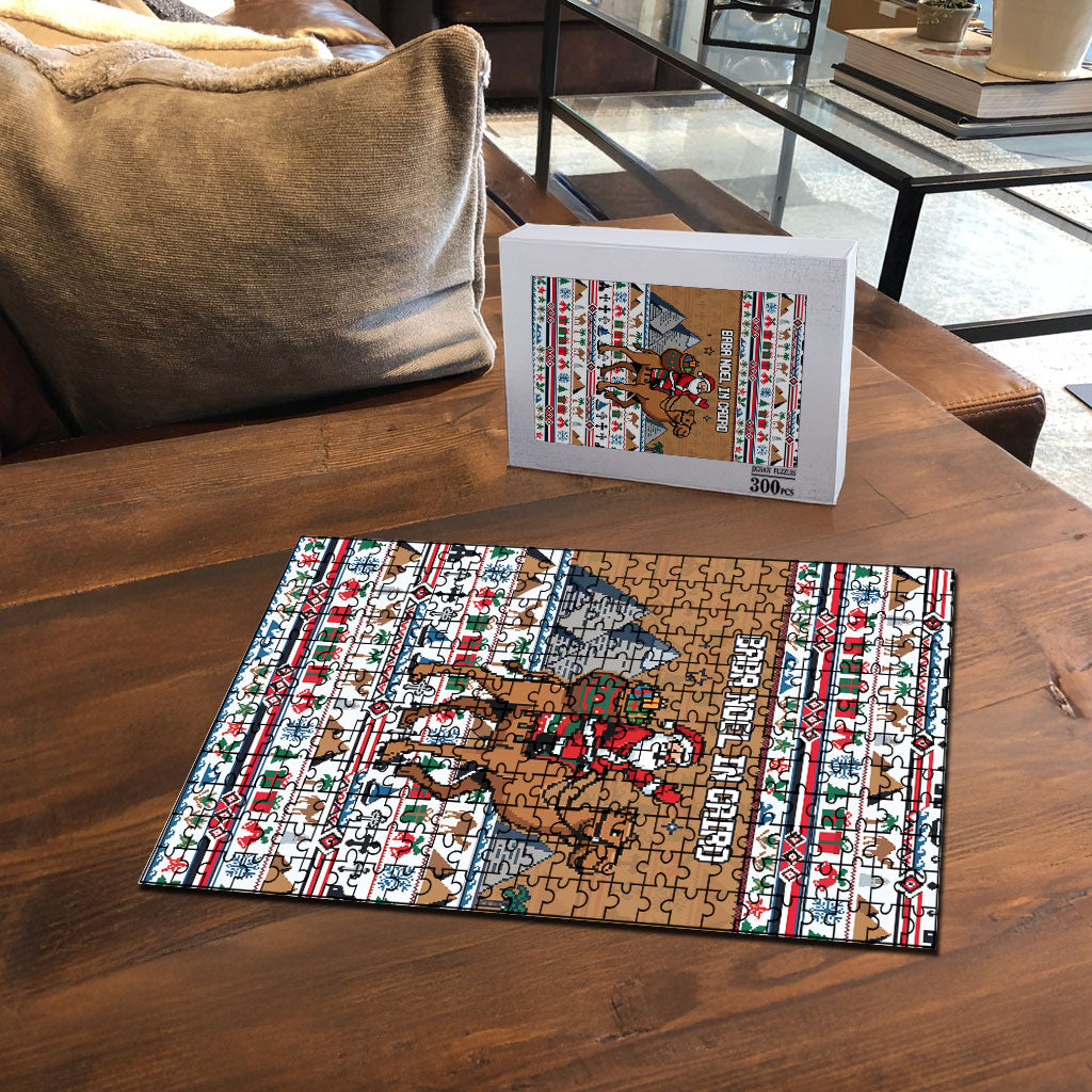 Egypt Christmas Baba Noel In Cairo Puzzle Santa On Camel Pyramids Coptic Church