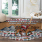 Egypt Christmas Baba Noel In Cairo Round Carpet Santa On Camel Pyramids Coptic Church