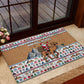 Egypt Christmas Baba Noel In Cairo Rubber Doormat Santa On Camel Pyramids Coptic Church