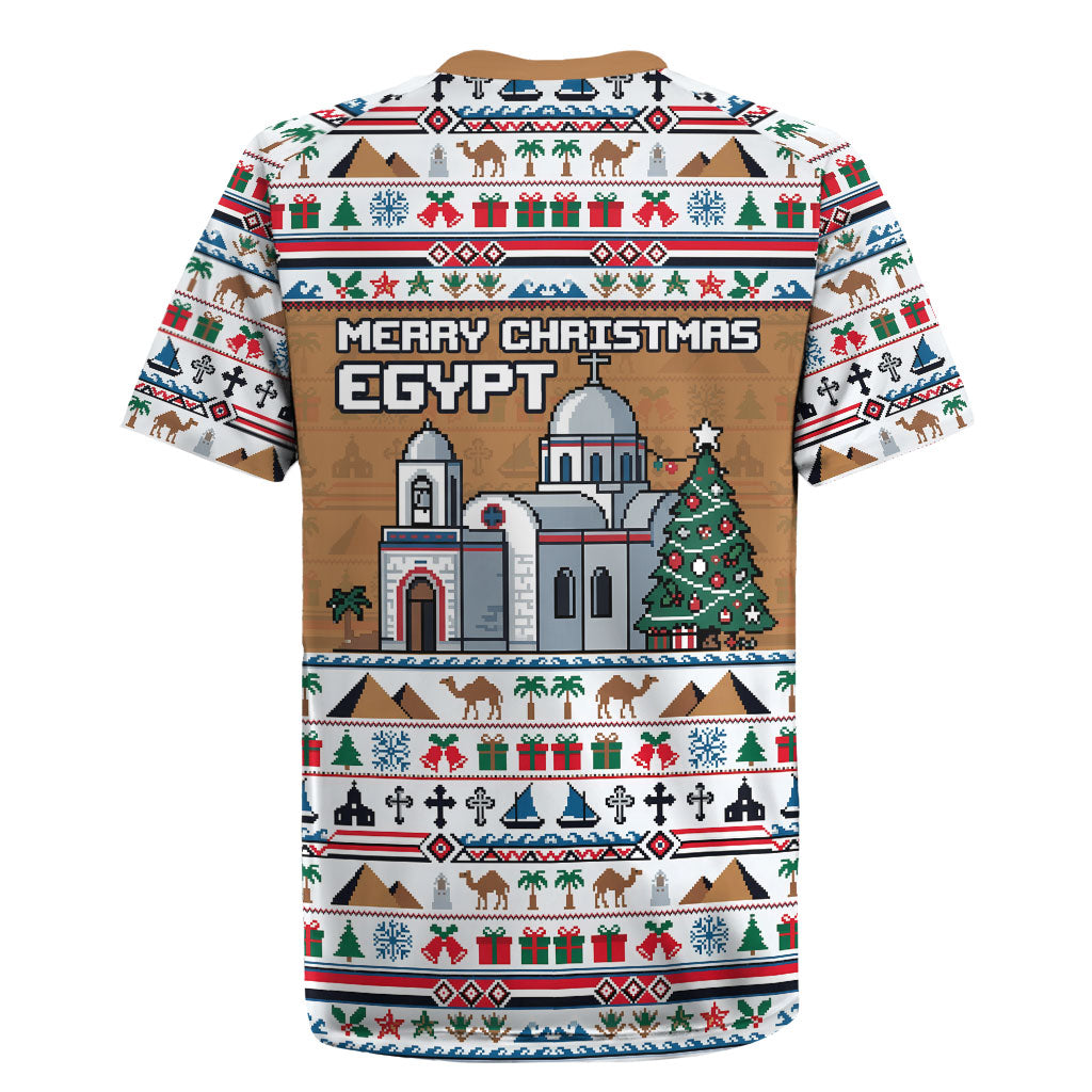 Egypt Christmas Baba Noel In Cairo Rugby Jersey Santa On Camel Pyramids Coptic Church